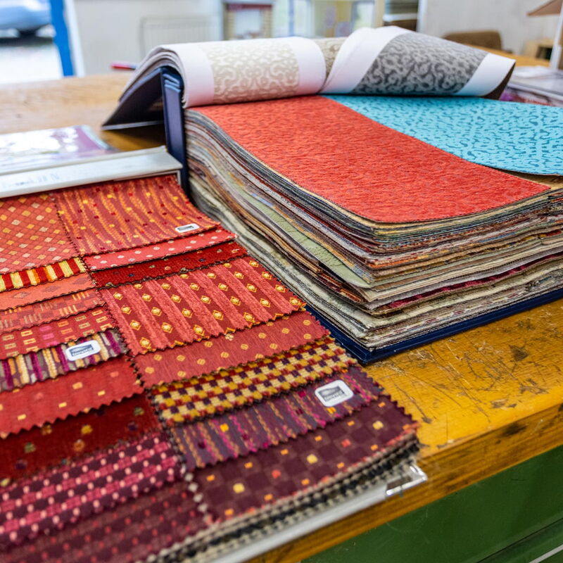 Beispiel Stoffe Raumausstattung BTZ Aschersleben