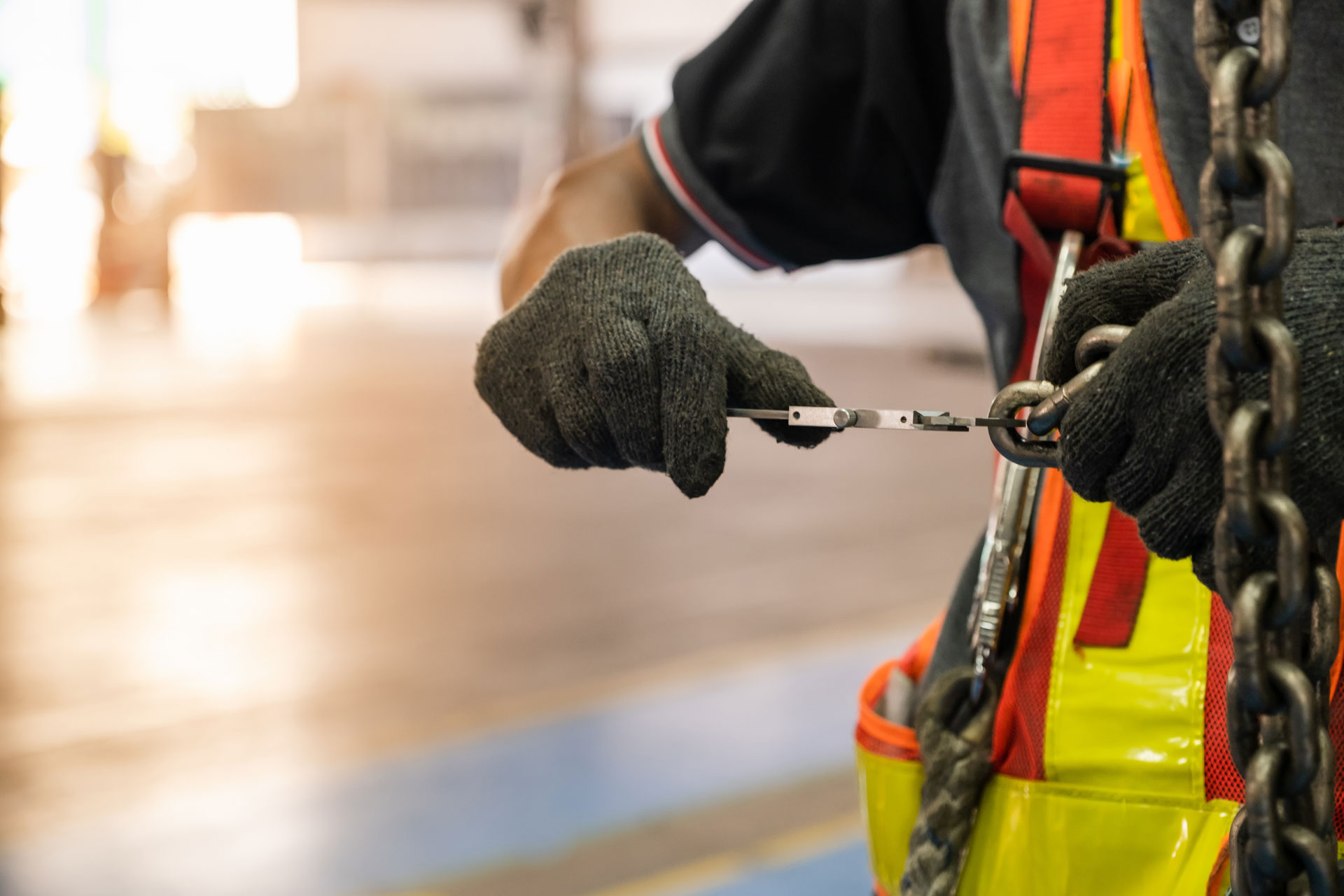 Metallbiegen Schutzweste Handschuhe