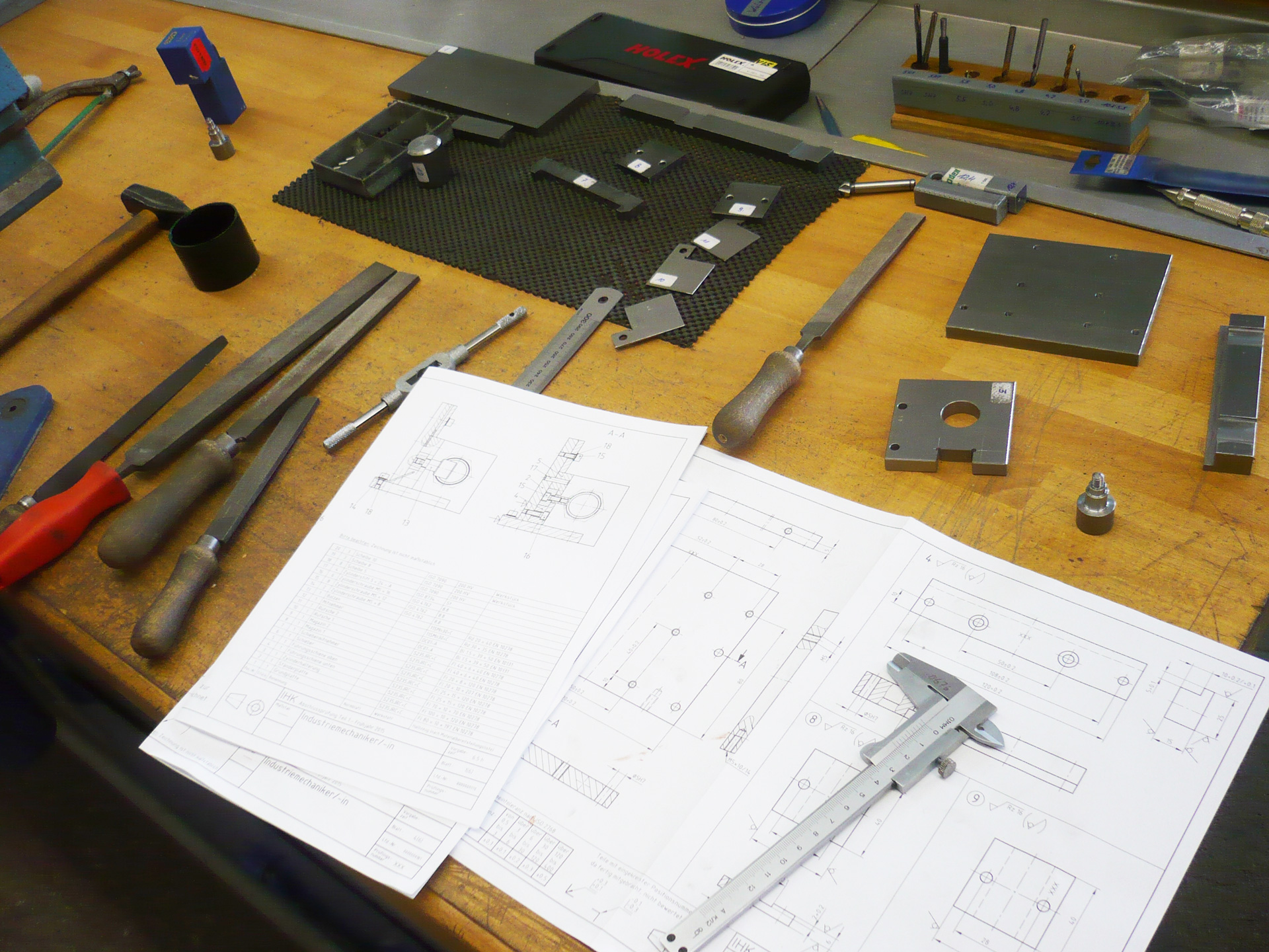 Vorlage Metallzeichnung BTZ Thale Werkzeug Plan